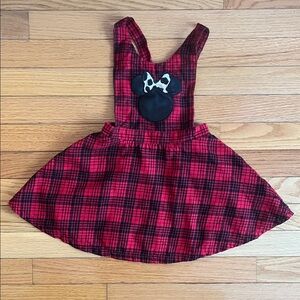 Disney Red and Black Plaid Kids Dress